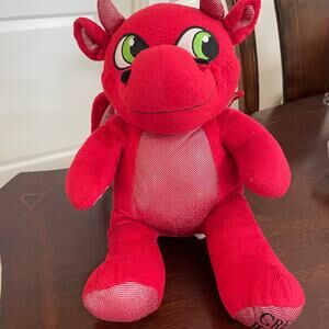 Build A Bear MagicQuest Red Dragon Ellie 15” Plush Great Wolf Lodge Exclusive